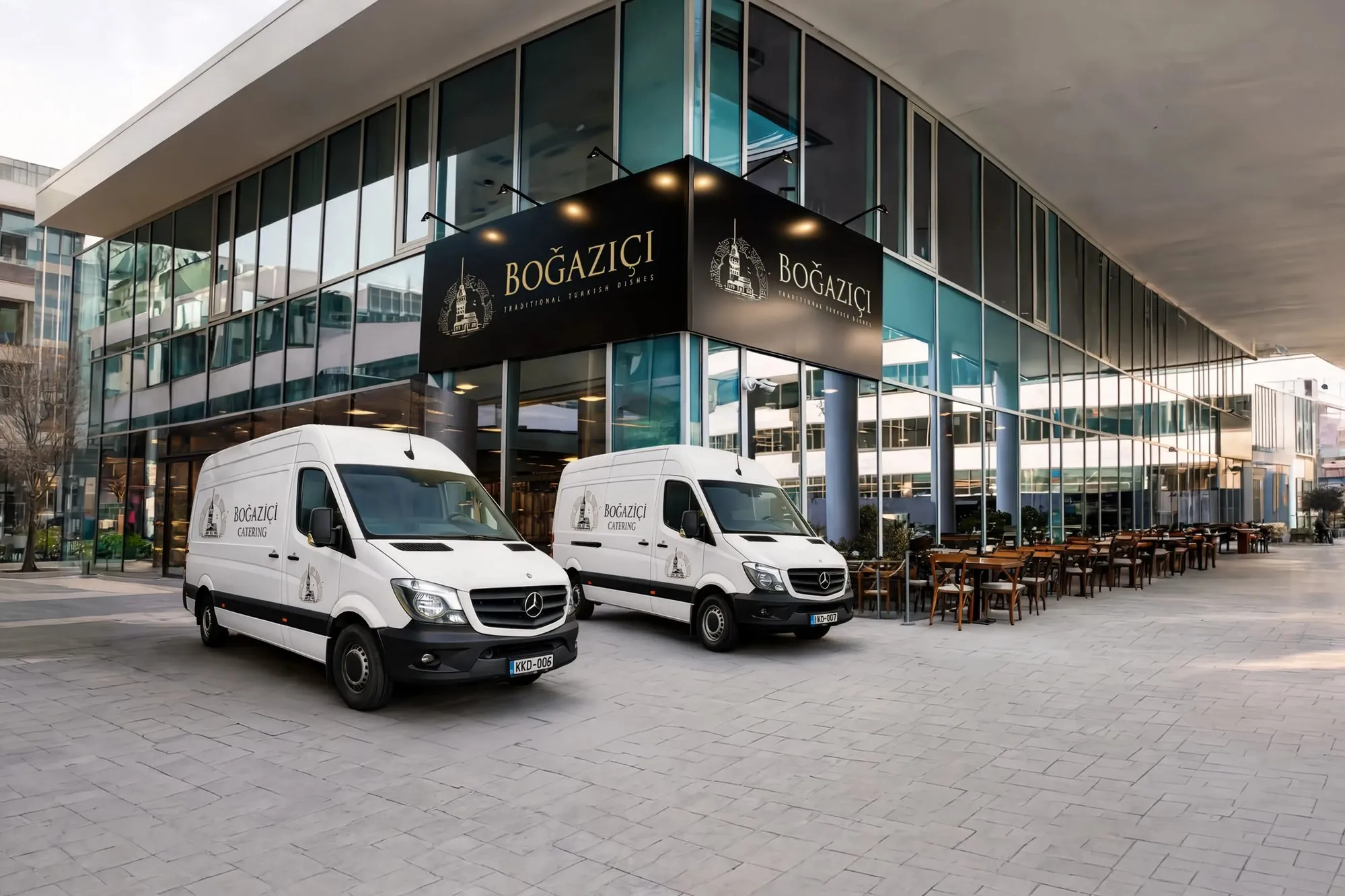 Bogazici Catering delivery vans
